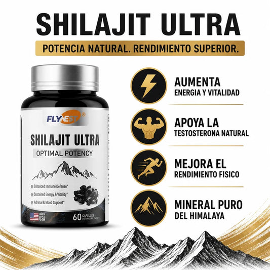 Shilajit Ultra 60 Cápsulas - Energía Virilidad Natural