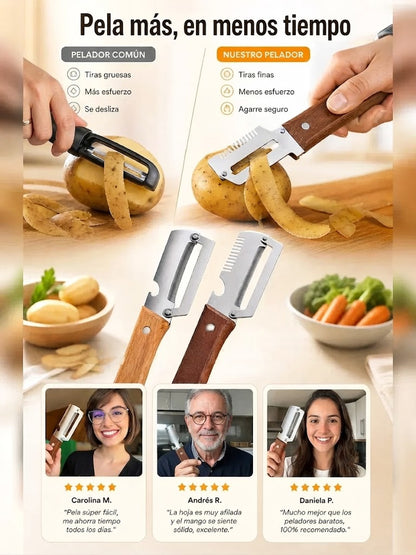 Set de Pelador de Verduras + Abridor Premium (2 piezas)
