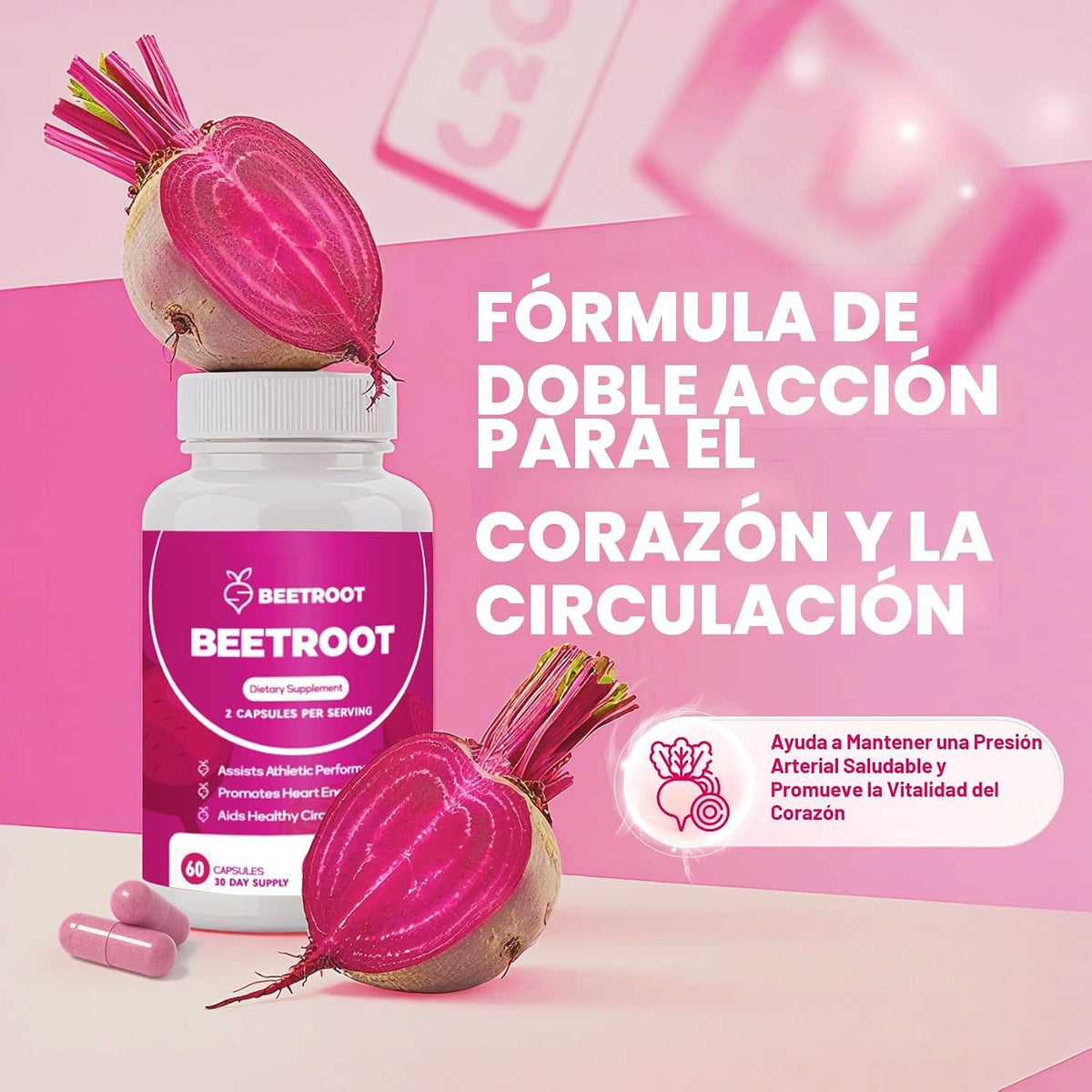 Beetroot Premium - Soporte para la Presión Arterial y Circulación (Cápsulas)