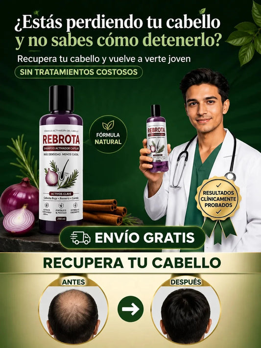 Shampoo de Cebolla Rebrota - Fortalecimiento Capilar y Control de Caída